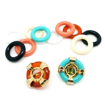 Multicolored interchangeable earrings by Sarah Coventry