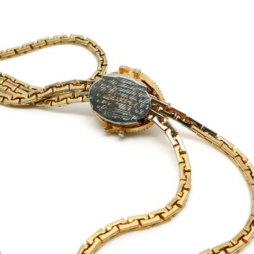 Sarah Coventry 'Lariat' 1979 goudkleurige ketting met slider