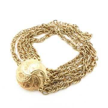 Sarah Coventry goldtone multi chain bracelet - Bliinkt