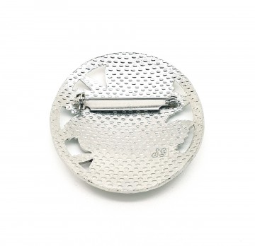 Sea Gems SG - flower brooch with warm colours - Bliinkt