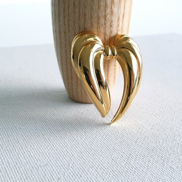 Goudkleurige 'Angel Wings' broche - Bliinkt