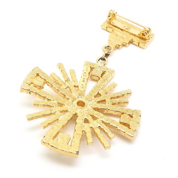 Sphinx - Goldtone maltese cross brooch - Bliinkt