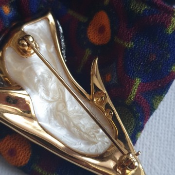 Swarovski Calla heldere Swarovskisteentjes en druppelvormige faux parel