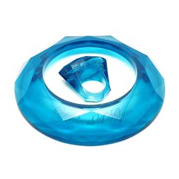 Ted Baker gefacetteerde kunststof ring en armband 'You're a gem'