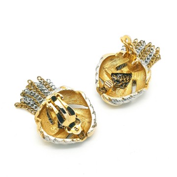 Two tone tassel earrings 40s50s - Bliinkt