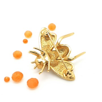 Goldtone bee brooch - Bliinkt