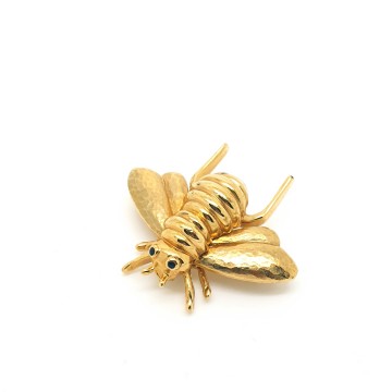 Goldtone bee brooch - Bliinkt
