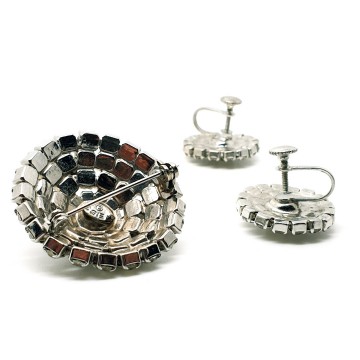 Weiss broche en bijpassende oorbellen