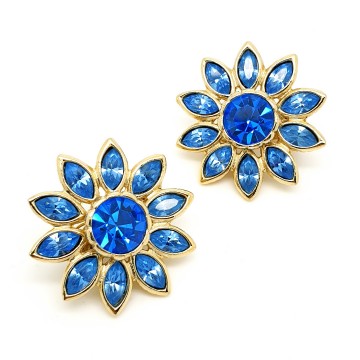 Yves Saint Laurent blauwe bloemoorbellen Robert Goossens