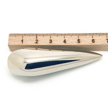 Yves Saint Laurent - Large silvertone elongated earrings - Bliinkt